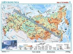 Bản đồ Liên Bang Nga - Địa lí tự nhiên